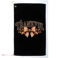 Thanksgiving Thankful Bowtie Golf Towel thumb 0