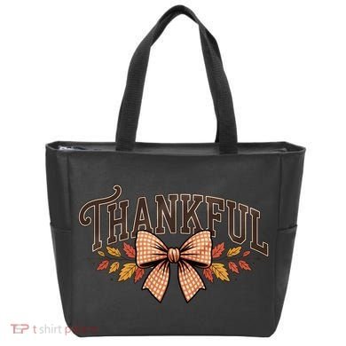 Thanksgiving Thankful Bowtie Tote Bag