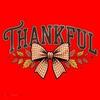 Thanksgiving Thankful Bowtie Santa Hat thumb 1