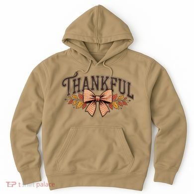 Thanksgiving Thankful Bowtie Hoodie