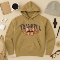 Thanksgiving Thankful Bowtie Hoodie thumb 3