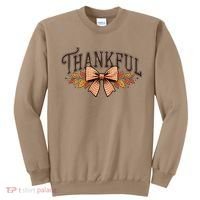 Thanksgiving Thankful Bowtie Sweatshirt thumb 0