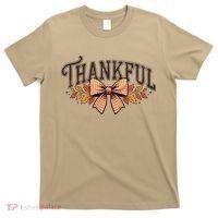 Thanksgiving Thankful Bowtie T-Shirt thumb 0