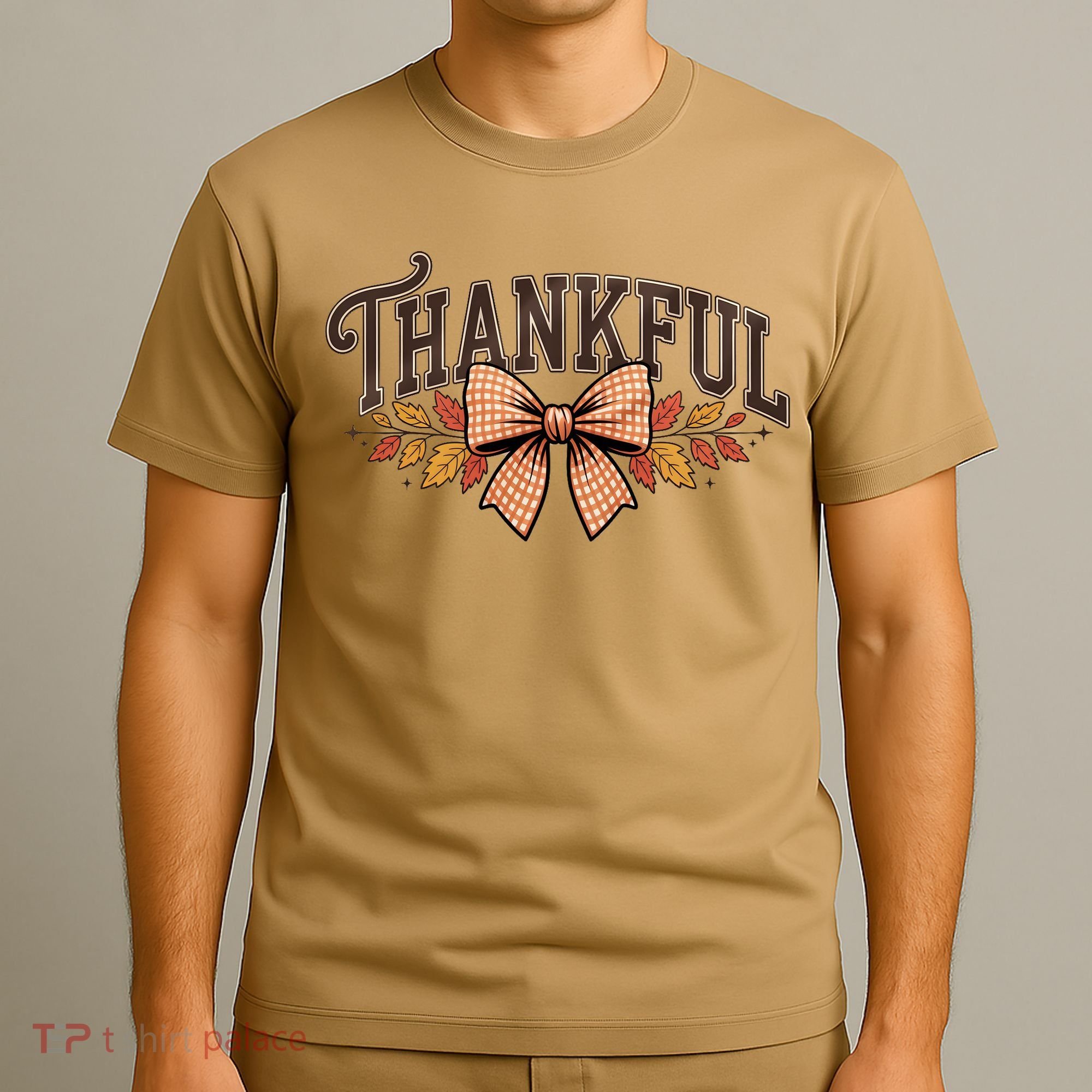 Thanksgiving Thankful Bowtie T-Shirt