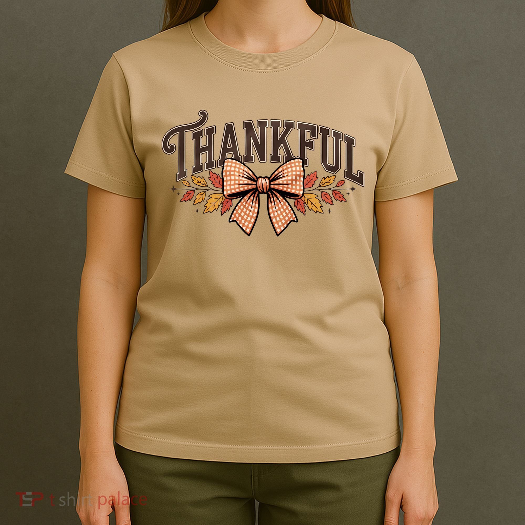 Thanksgiving Thankful Bowtie T-Shirt