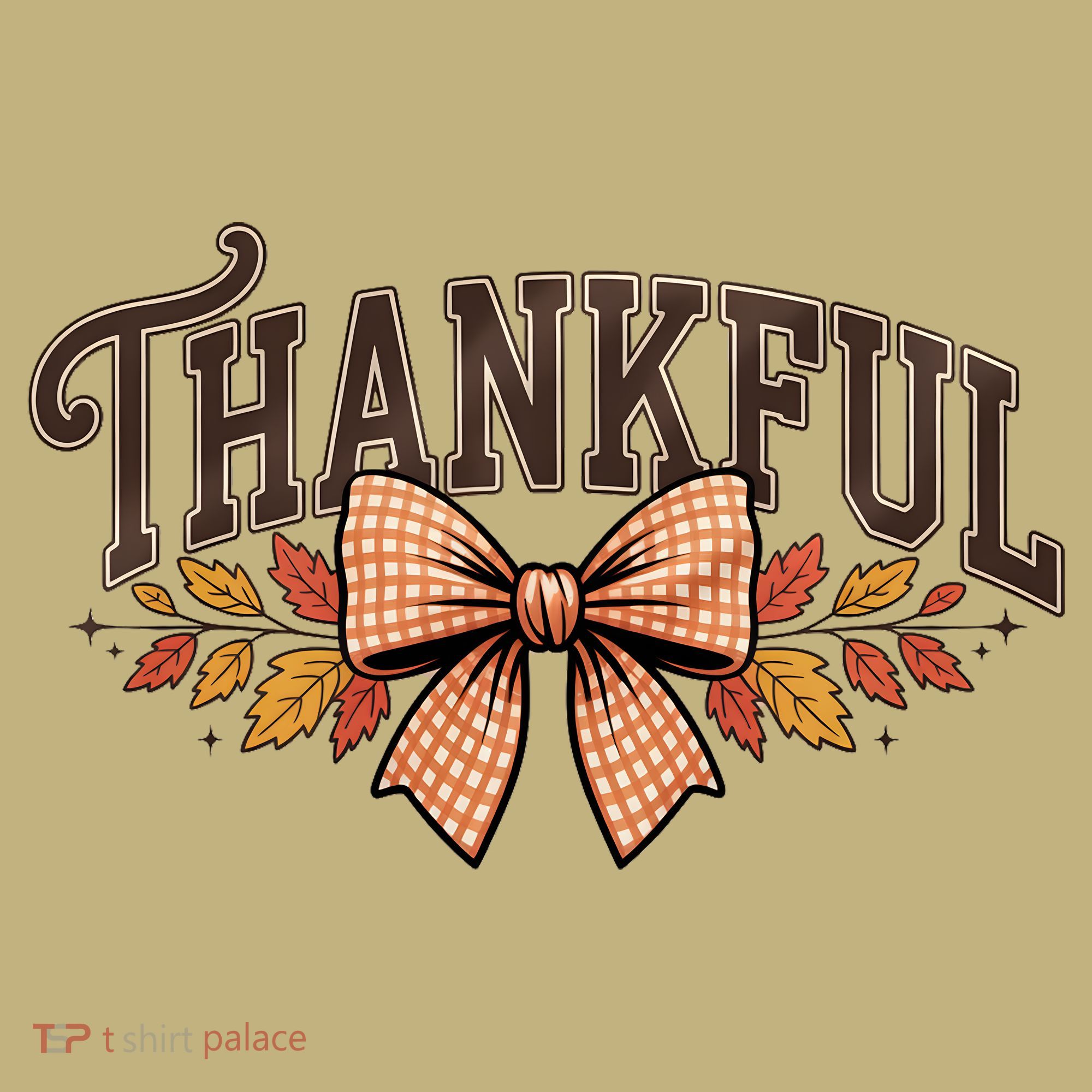 Thanksgiving Thankful Bowtie Polo