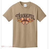 Thanksgiving Thankful Bowtie Kids T-Shirt thumb 0