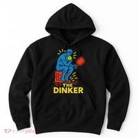 The Thinker By Auguste Rodin Contemplates Pickleball Hoodie thumb 0