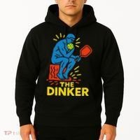 The Thinker By Auguste Rodin Contemplates Pickleball Hoodie thumb 2