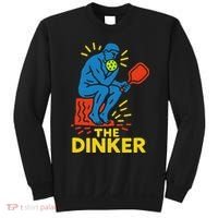 The Thinker By Auguste Rodin Contemplates Pickleball Sweatshirt thumb 0