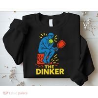 The Thinker By Auguste Rodin Contemplates Pickleball Sweatshirt thumb 2