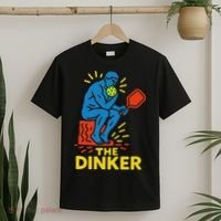 The Thinker By Auguste Rodin Contemplates Pickleball T-Shirt thumb 2