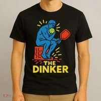 The Thinker By Auguste Rodin Contemplates Pickleball T-Shirt thumb 3