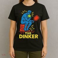 The Thinker By Auguste Rodin Contemplates Pickleball T-Shirt thumb 4