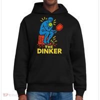 The Thinker By Auguste Rodin Contemplates Pickleball District V.I.T. Heavyweight Hoodie thumb 0