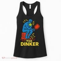 The Thinker By Auguste Rodin Contemplates Pickleball Women's Tank Top thumb 0