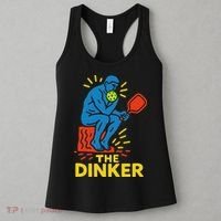 The Thinker By Auguste Rodin Contemplates Pickleball Women's Tank Top thumb 3