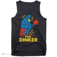 The Thinker By Auguste Rodin Contemplates Pickleball Tank Top thumb 0