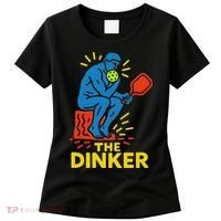 The Thinker By Auguste Rodin Contemplates Pickleball Women's T-Shirt thumb 0