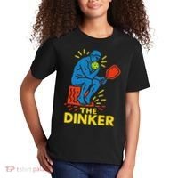 The Thinker By Auguste Rodin Contemplates Pickleball Kids T-Shirt thumb 2