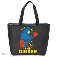 The Thinker By Auguste Rodin Contemplates Pickleball Tote Bag thumb 0