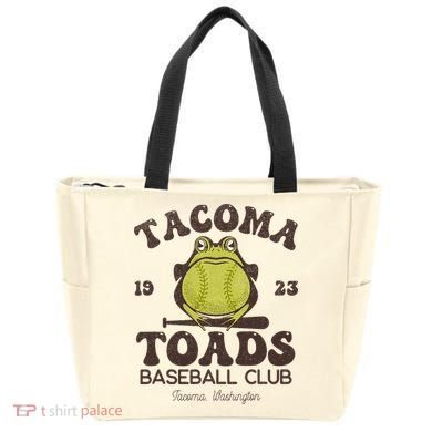 Tacoma Toads Baseball Retro Minor League Baseball Team Tote Bag