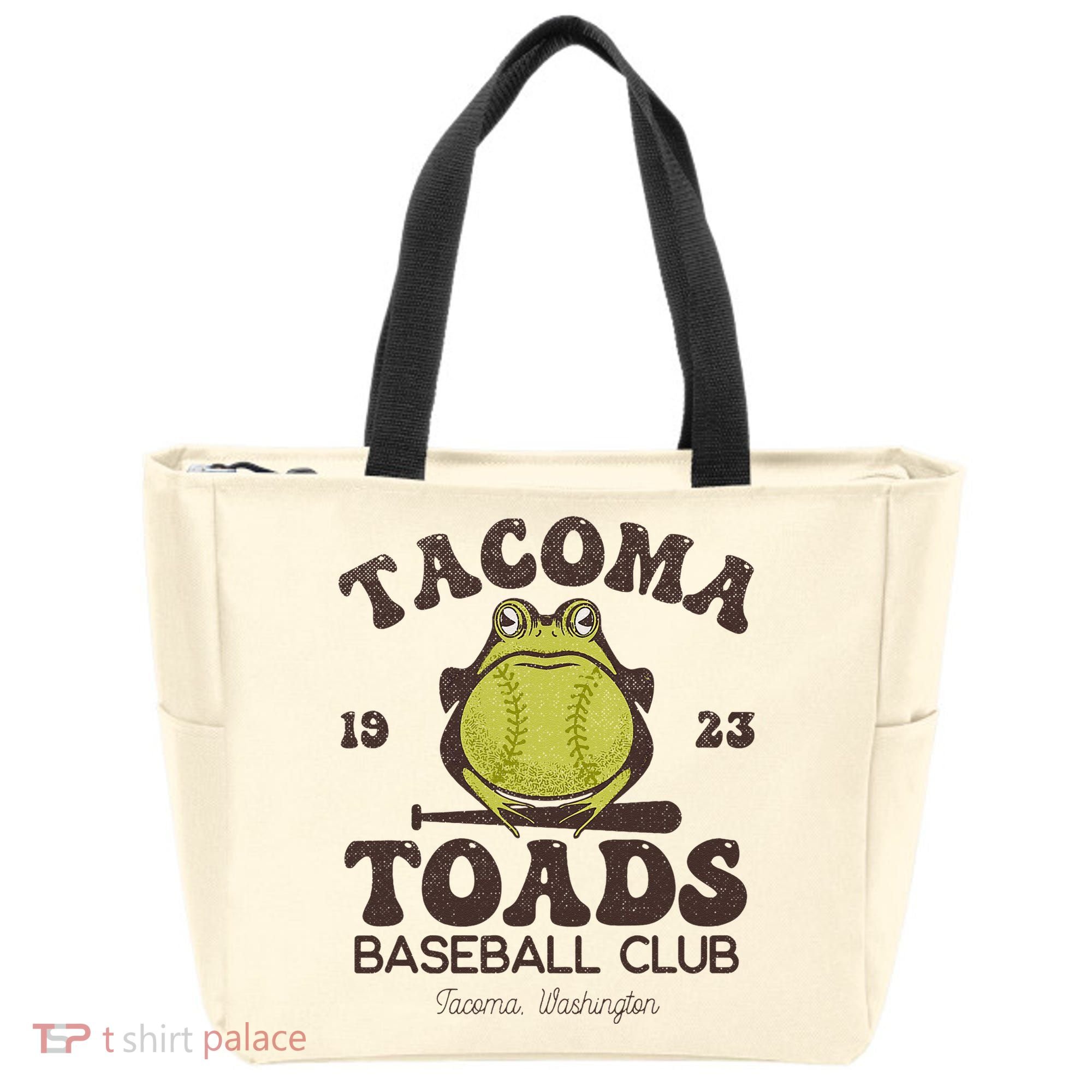 Tacoma Toads Baseball Retro Minor League Baseball Team Tote Bag
