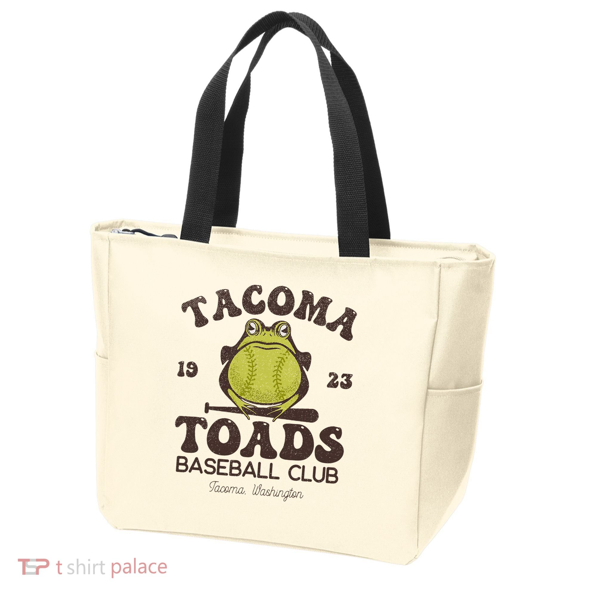 Tacoma Toads Baseball Retro Minor League Baseball Team Tote Bag