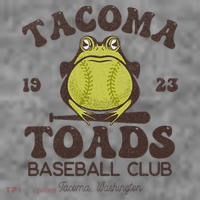 Tacoma Toads Baseball Retro Minor League Baseball Team Toddler Hoodie thumb 2