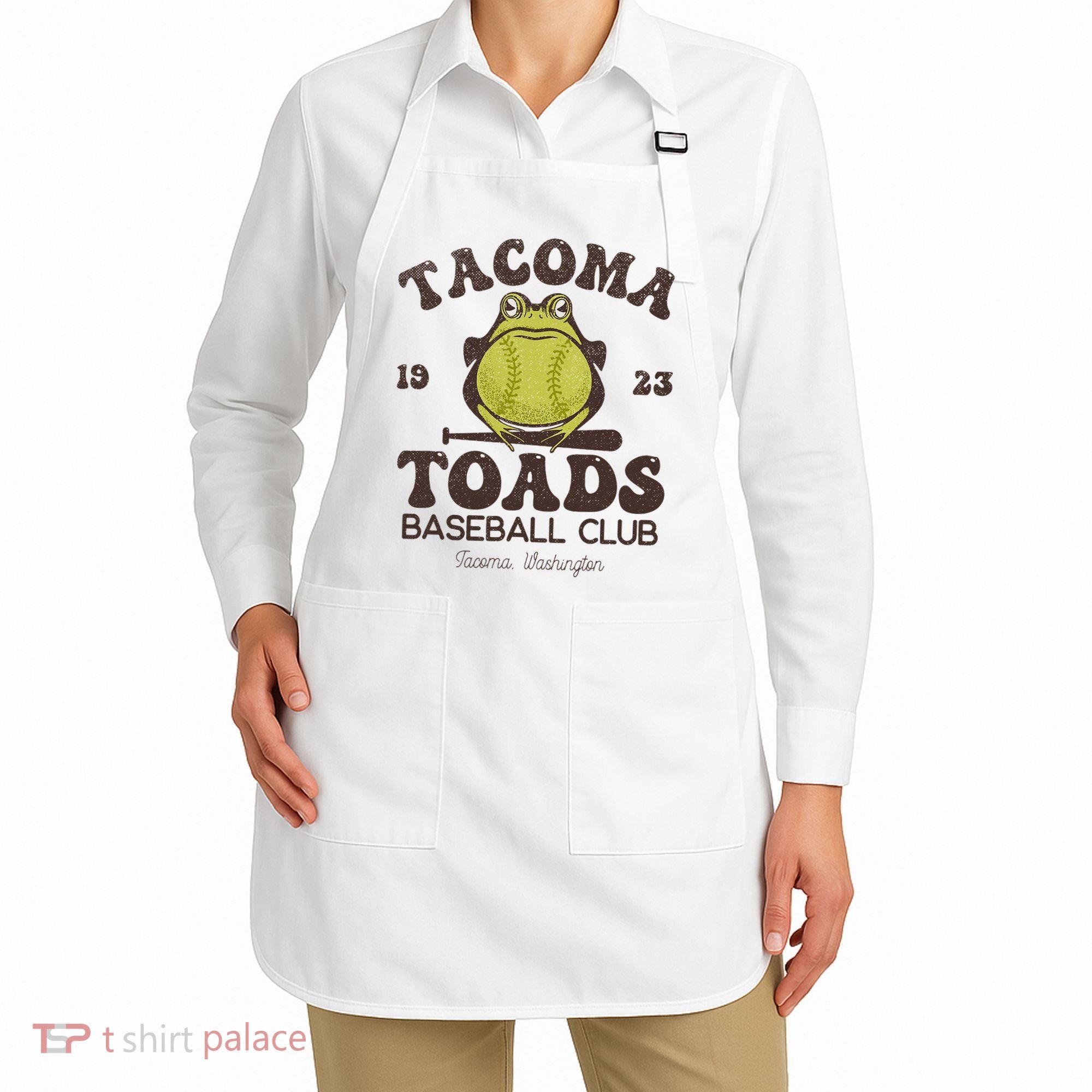 Tacoma Toads Baseball Retro Minor League Baseball Team Apron