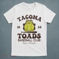 Tacoma Toads Baseball Retro Minor League Baseball Team T-Shirt thumb 5