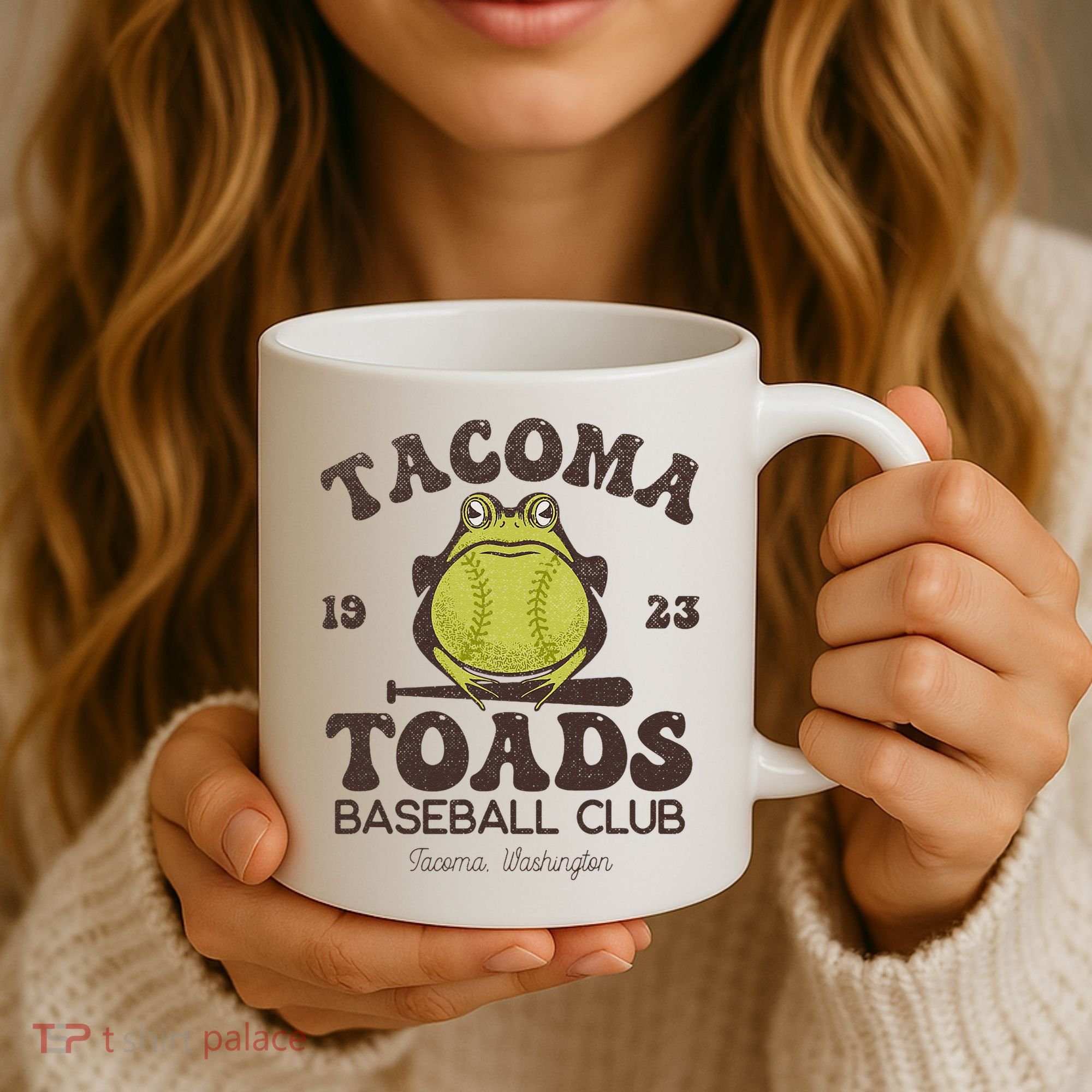 Tacoma Toads Baseball Retro Minor League Baseball Team Coffee Mug