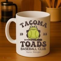 Tacoma Toads Baseball Retro Minor League Baseball Team Coffee Mug thumb 4