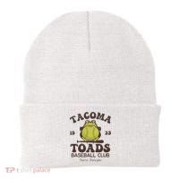 Tacoma Toads Baseball Retro Minor League Baseball Team Beanie thumb 0