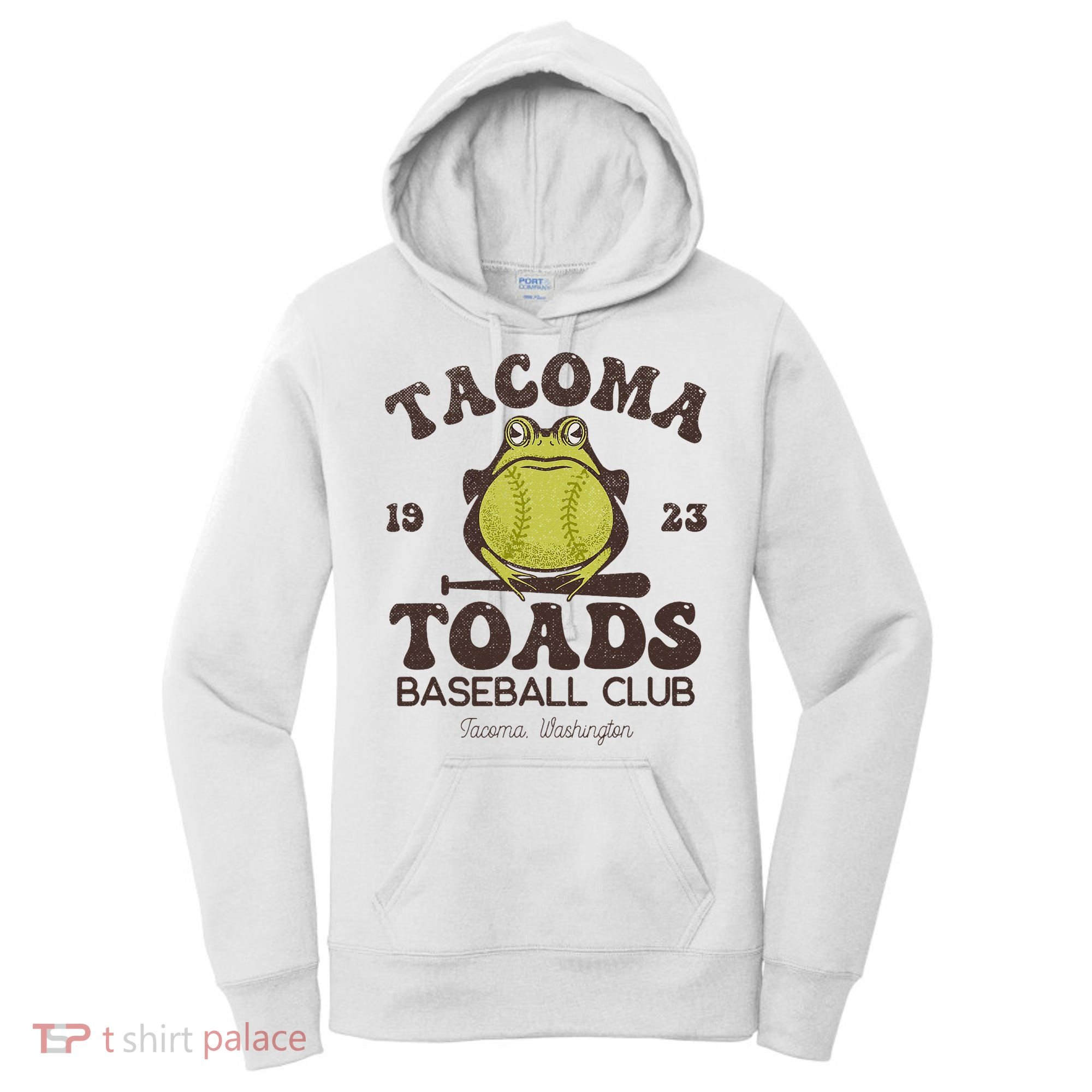 Tacoma Toads Baseball Retro Minor League Baseball Team Women's Hoodie