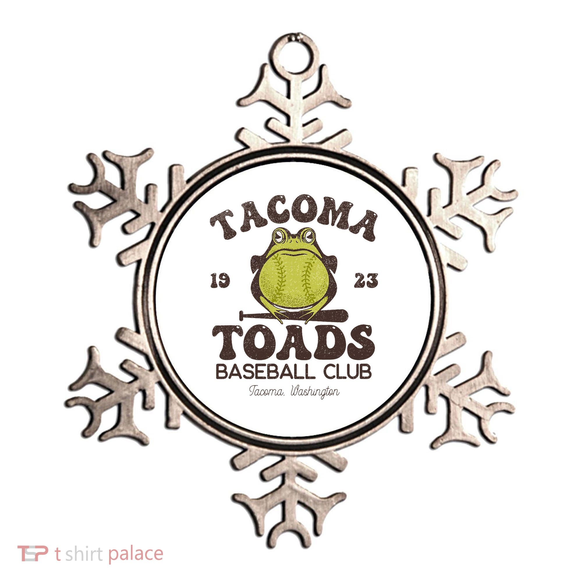 Tacoma Toads Baseball Retro Minor League Baseball Team Ornament