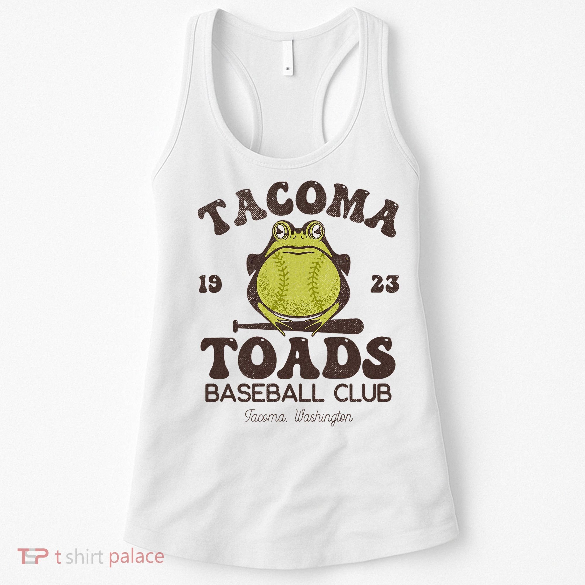 Tacoma Toads Baseball Retro Minor League Baseball Team Women's Tank Top