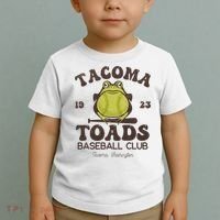 Tacoma Toads Baseball Retro Minor League Baseball Team Toddler T-Shirt thumb 2