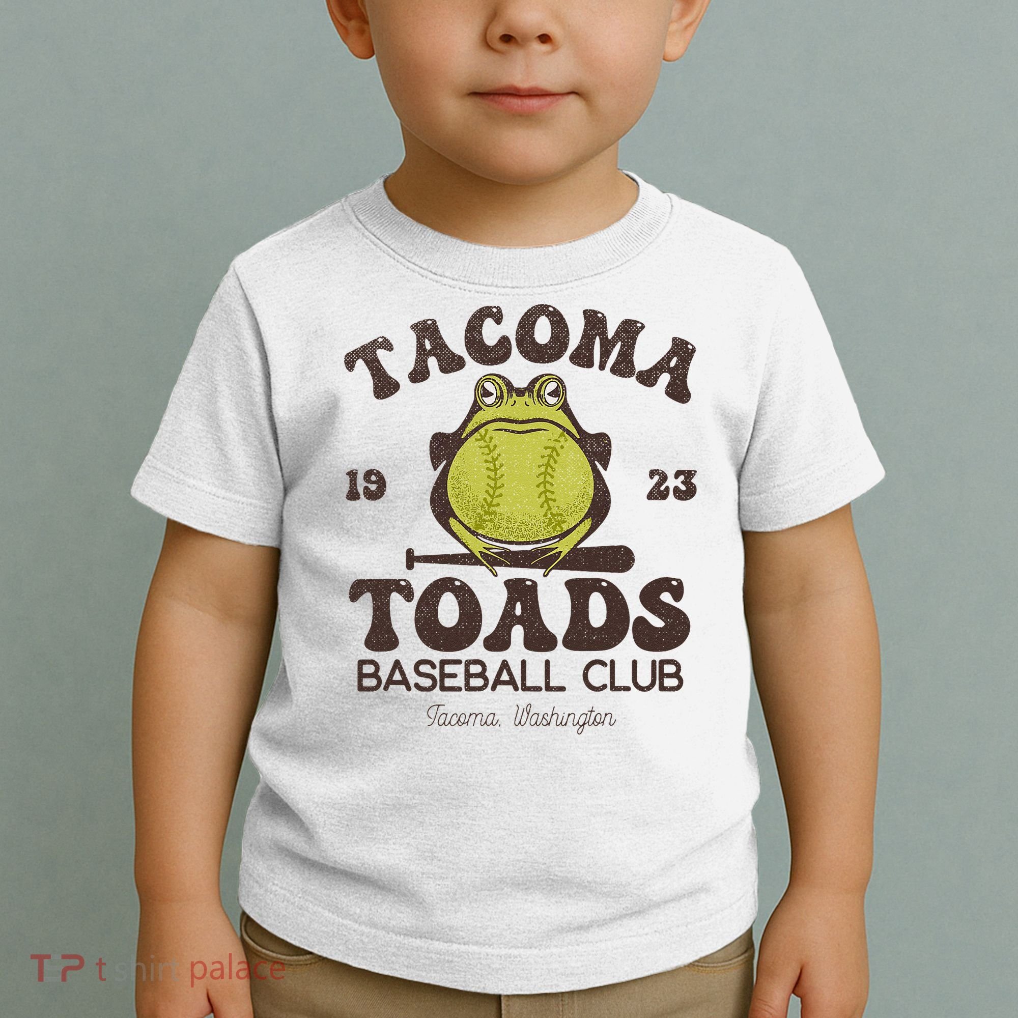 Tacoma Toads Baseball Retro Minor League Baseball Team Toddler T-Shirt