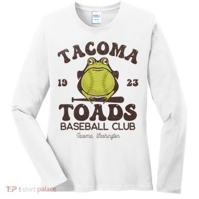 Tacoma Toads Baseball Retro Minor League Baseball Team Women's Long Sleeve Shirt