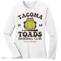 Tacoma Toads Baseball Retro Minor League Baseball Team Women's Long Sleeve Shirt thumb 0