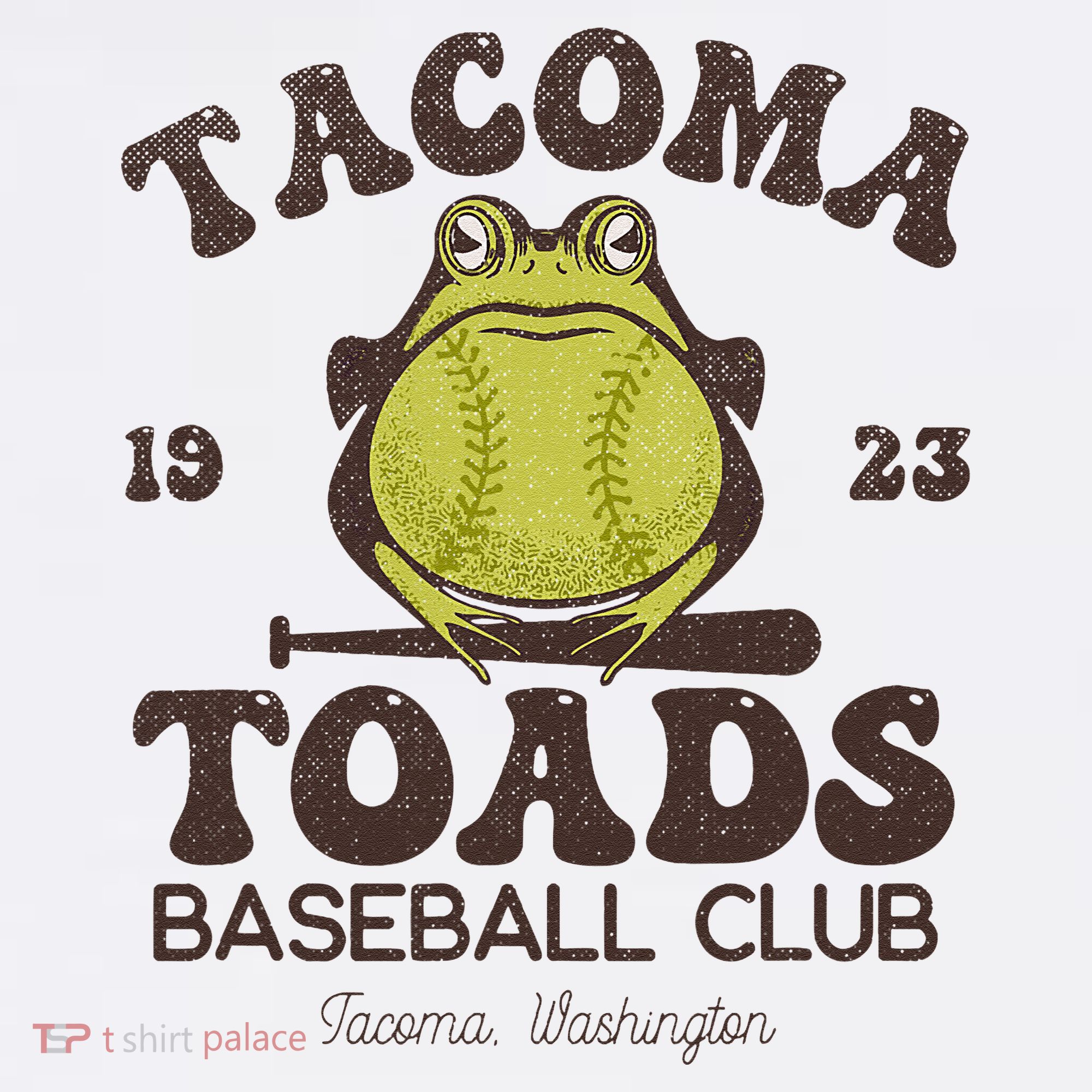 Tacoma Toads Baseball Retro Minor League Baseball Team Women's T-Shirt