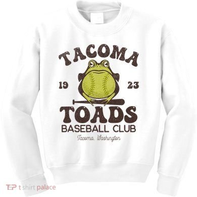 Tacoma Toads Baseball Retro Minor League Baseball Team Kids Sweatshirt