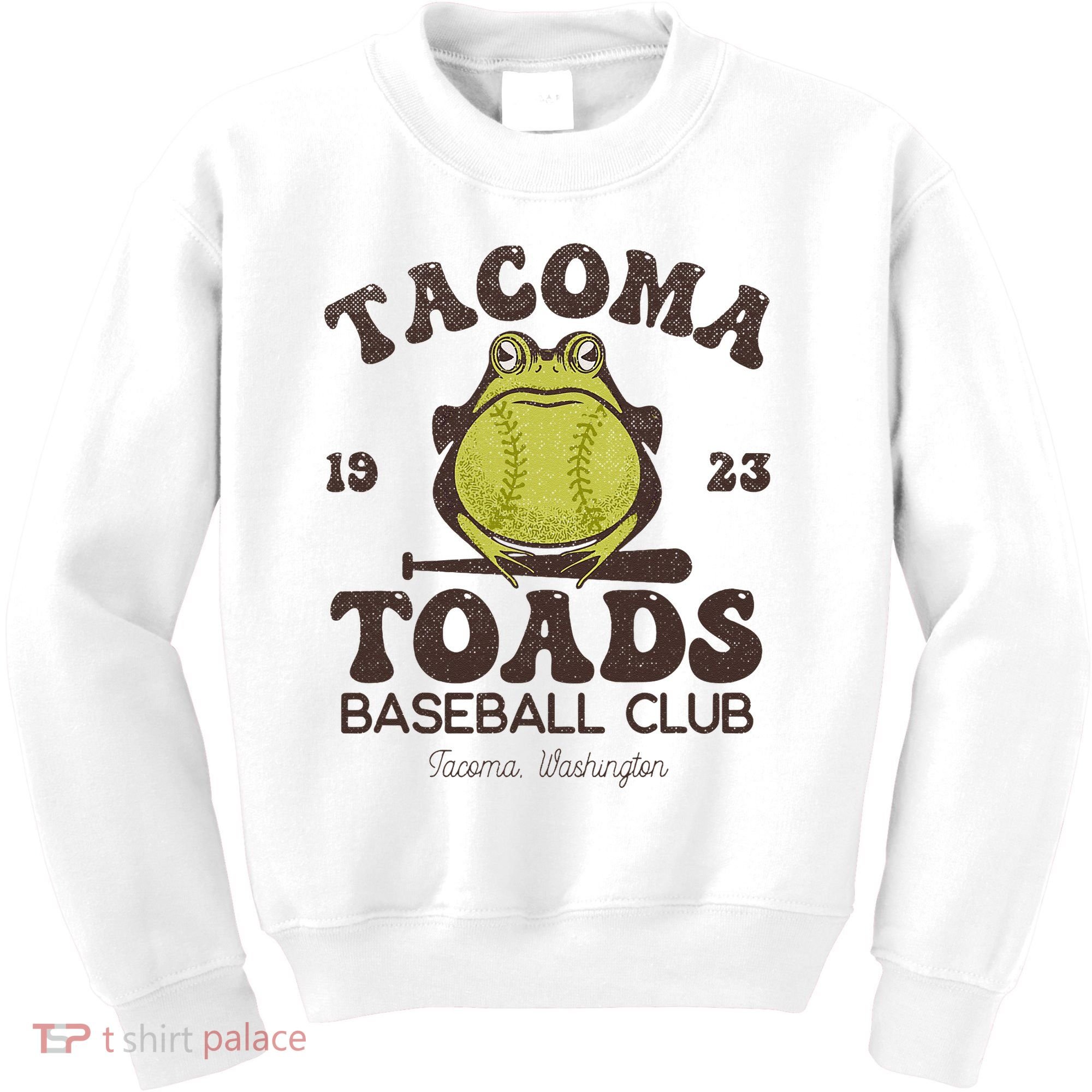 Tacoma Toads Baseball Retro Minor League Baseball Team Kids Sweatshirt