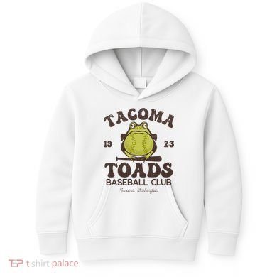 Tacoma Toads Baseball Retro Minor League Baseball Team Kids Hoodie