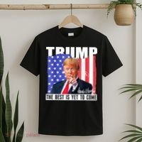 Trump The Best Is Yet To Come USA Flag Donald Trump 4th July T-Shirt thumb 2
