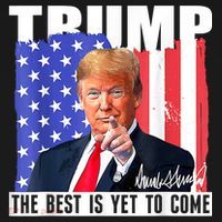Trump The Best Is Yet To Come USA Flag Donald Trump 4th July Women's Tank Top thumb 5