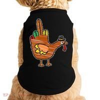 Thanksgiving Turkey Bird Middle Finger Doggie Tank thumb 0