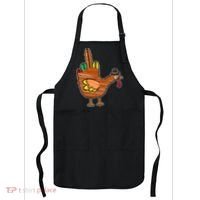 Thanksgiving Turkey Bird Middle Finger Apron thumb 0