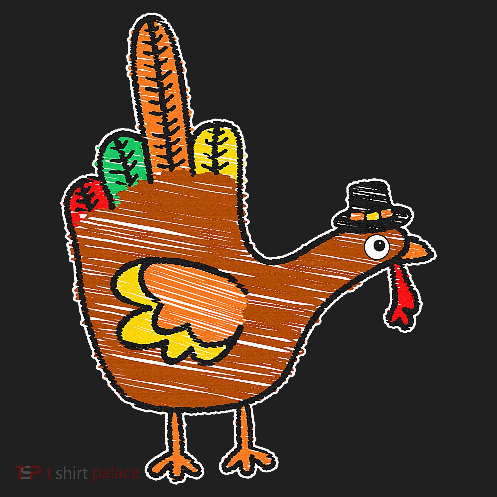 Thanksgiving Turkey Bird Middle Finger Beanie